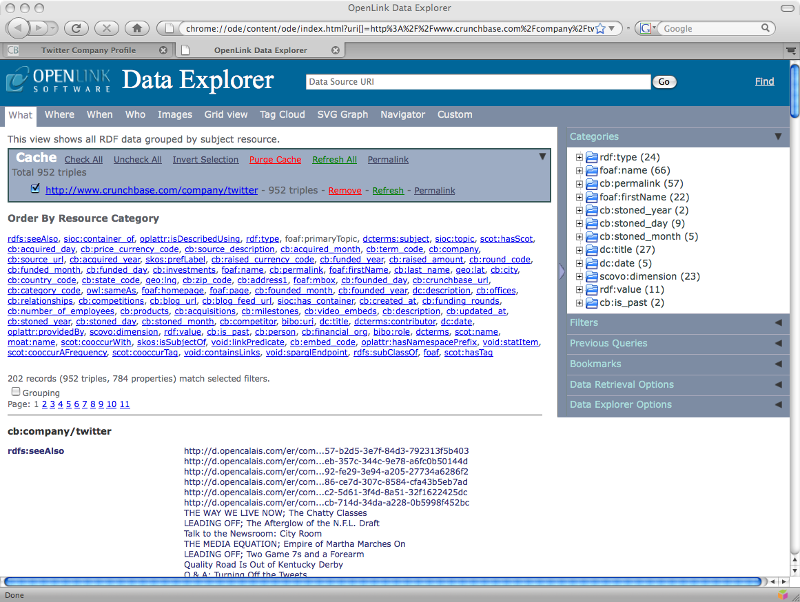 Sponging Crunchbase with ODE